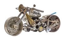Motorrad - Skulptur von Angelo Monitillo